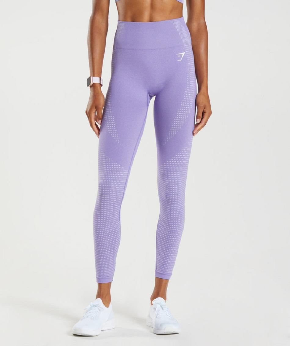 Legginsy Damskie Gymshark Vital Seamless 2.0 Fioletowe | PL 2204RVD